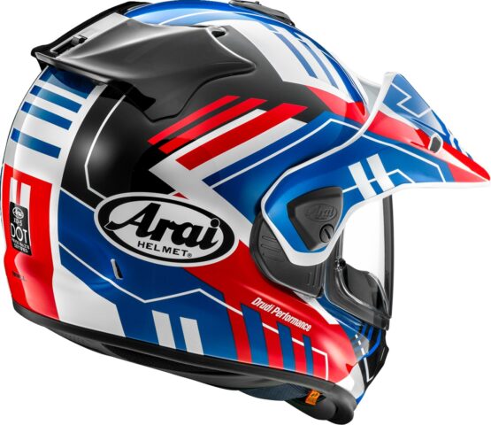 Arai XD-5 Trail Helmet XL Red/White/Blue - Image 2