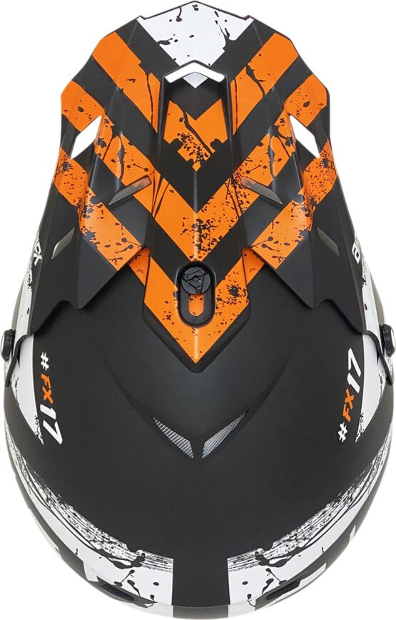 AFX FX-17 Attack Helmet Matte Orange Black 4XL Adult - Image 2