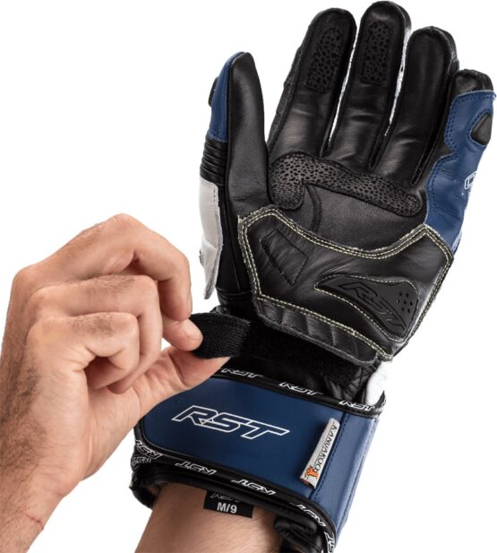 RST Tractech EVO 4 CE Gloves Blue/White/Black Small - Image 2