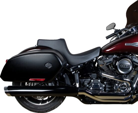 Drag Specialties Predator III Seat Smooth Black For Harley Low Rider/S/Sport Glide - Image 2