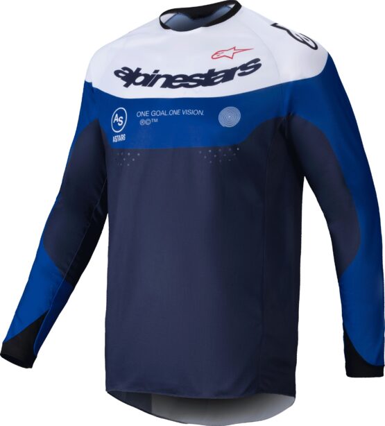 Alpinestars Pro-Dura Jersey Navy/Bright Blue/White XL - Image 2