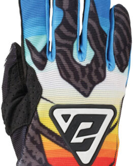 Answer 25 Aerlite Drip Gloves Youth Small Black/White/Rainbow