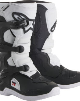 Youth Tech 3S MX Boots Black/White US Y-08