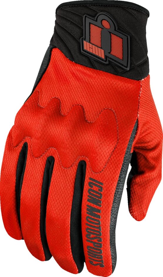 ICON Anthem3 Gloves Men's XL Black/Red