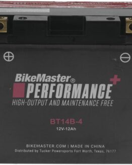 BikeMaster Maintenance Free Battery BT14B-4 12V 12Ah 180CCA