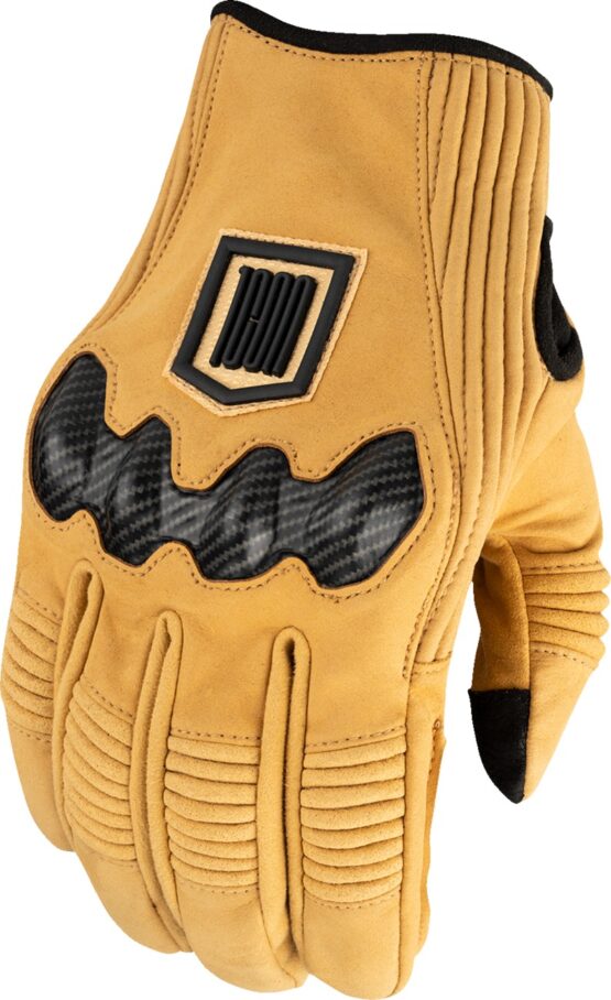 ICON Long Track CX Gloves Men's S Brown/Black