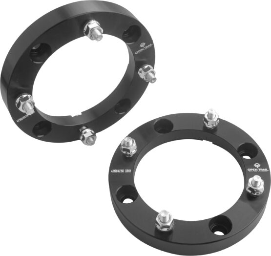 Open Trail 1in Wheel Spacer 4/156 Black Pair with 3/8 x 24 Studs