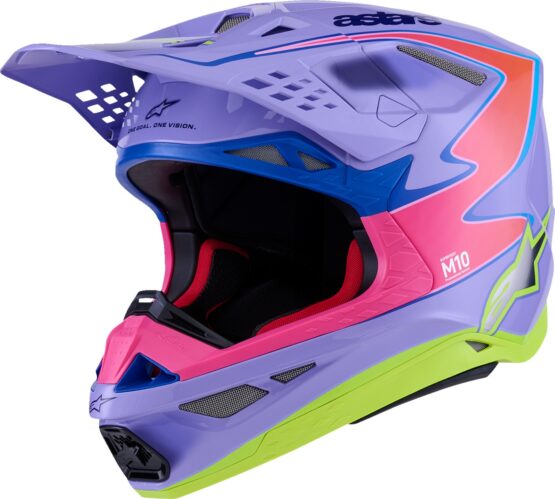 Alpinestars Supertech M10 Jett Lawrence R01 Helmet Small Pink/Purple/Yellow