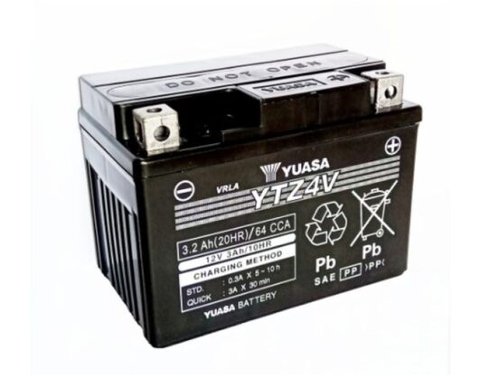 Yuasa YTZ4V AGM Maintenance Free Battery 12V 3Ah