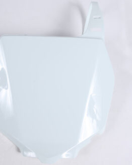 Front Number Plate - White