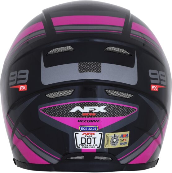 FX-99 Full Face Street Helmet Pink X-Large - Image 3