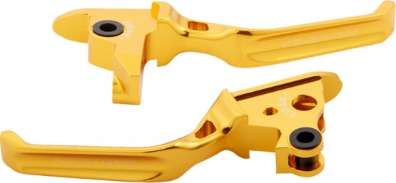Arlen Ness Method Lever Set Gold Polished For Harley-Davidson Softail