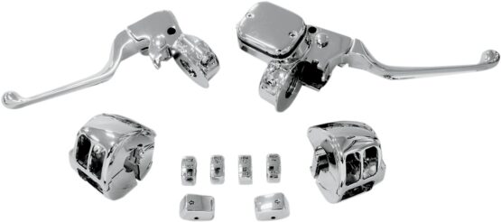 Drag Specialties Handlebar Control Kit Mechanical Clutch Chrome For Harley