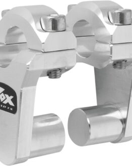Rox Speed FX 2in Pivoting Handlebar Risers for 7/8in Bar Clamps Chrome