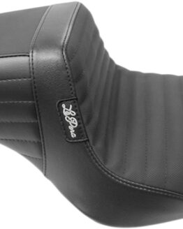 Le Pera Kickflip Pleated Grip Tape XL Seat Black For 10-21 HD Sportster