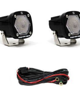 S1 Work/Scene LED Light w/ Mounting Bracket Pair