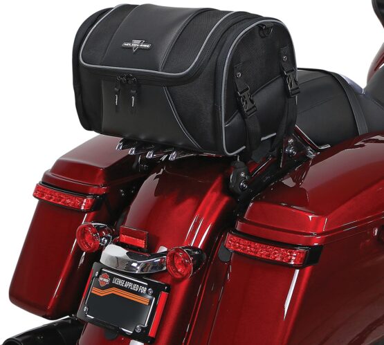 Nelson-Rigg Route 1 Day Trip Backrest Rack Bag - Black - Image 2