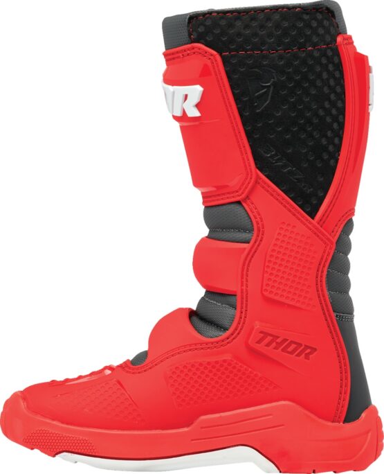 Thor Youth Blitz XR Boots - Black/Red, Size 1 - Image 2