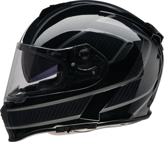 Z1R Warrant Amplify Helmet Gloss Black/Gray - Small
