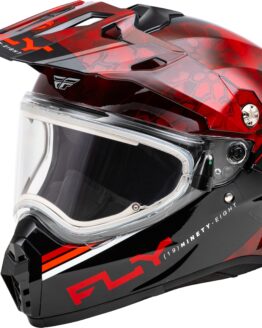 Fly Racing Trekker CW Conceal Helmet Elec Shield Red/Black 2X-Large