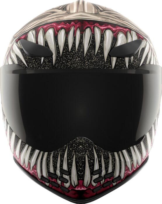 ICON Domain Grand Maw Helmet 2XL Gray/Red - Image 2