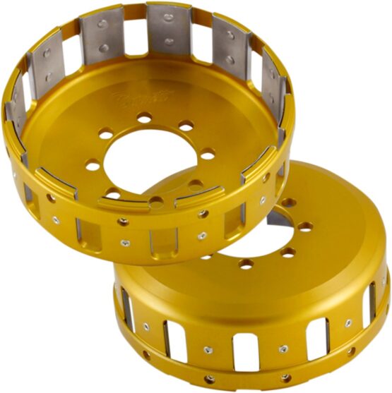 Gold Billet Clutch Basket