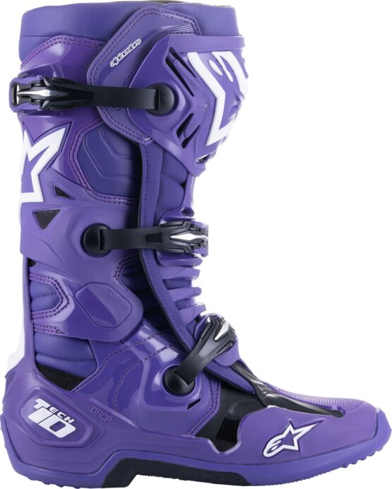 Alpinestars Tech 10 Boots Ultraviolet Black Size 10 - Image 2