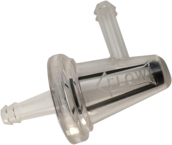 Parts Unlimited Universal Inline Fuel Filters 1/4in 20 Pack Clear