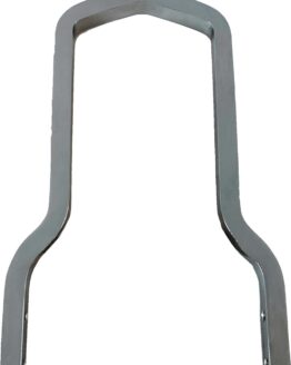 Drag Specialties Square Sissy Bar Chrome 10in x 7.5in For Harley-Davidson