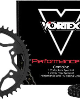 V3 Chain & Sprocket Kit Black SX Chain 520 14/47 Black Steel