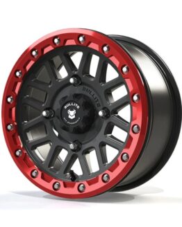 Bullite Saber Beadlock Wheel Gun Metal/Red 14x7 4/137 5+2