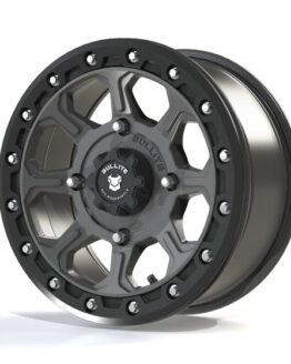 Bullite Ruler Wheel Gun Metal Black 15x7 4x137 5+2