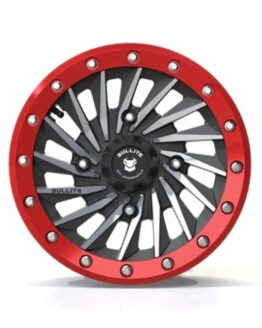 Bullite Blade 14x7 Gun Metal Red Wheel 4/156 5+2