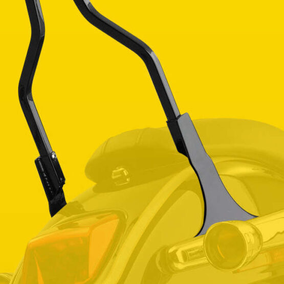 Cycle Visions 30" Black Square Sissy Bar & Mounts Fits 00-07 H-D Deuce - Image 2