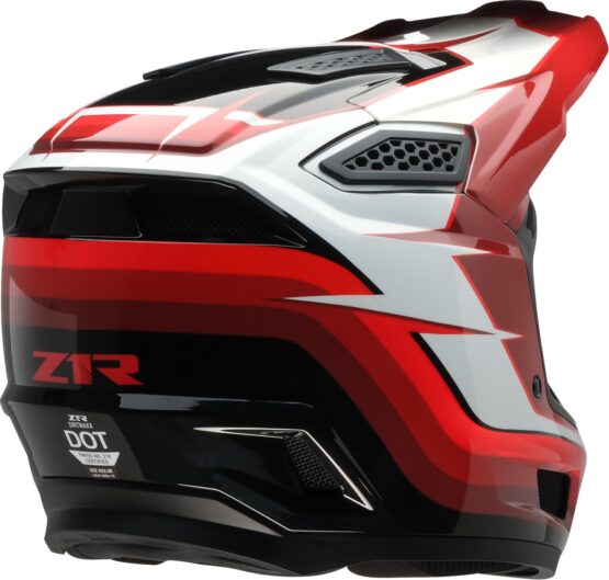 Z1R Dirt Maxx Helmet Vortex Red/White Medium Unisex - Image 4