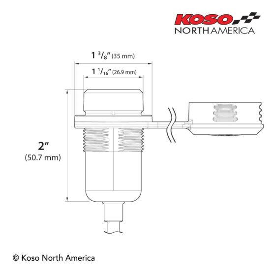 KOSO Dual Port USB Charger Type A and C Black - Image 2