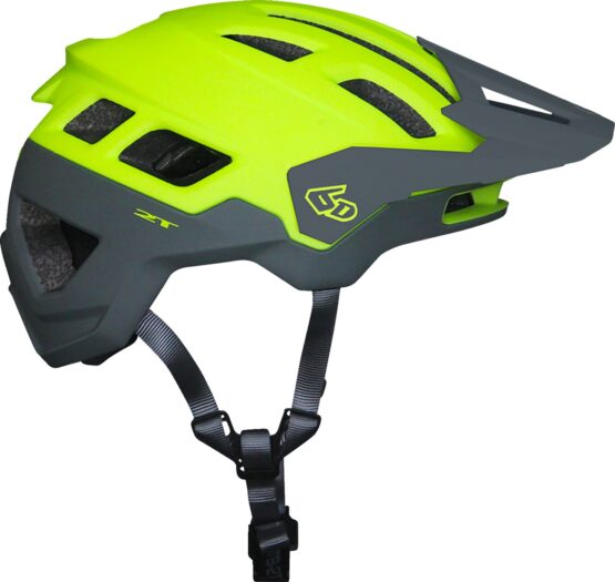 6D ATB-2T Ascent Bicycle Helmet M/L Gray Matte Fluorescent Yellow