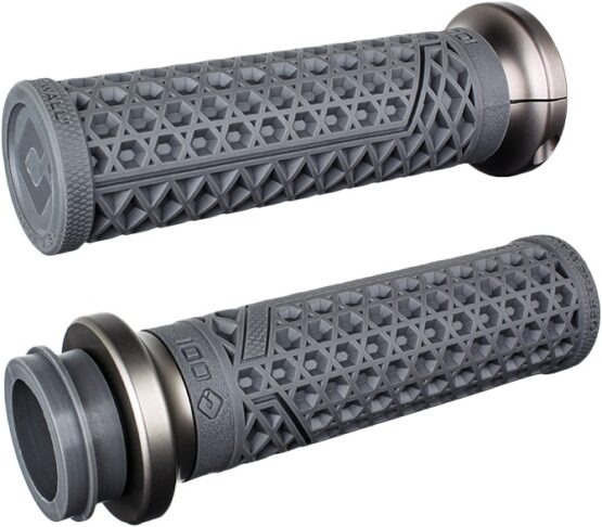 ODI Vans Signature 1in Grips Graphite Gun Metal for Harley and Indian