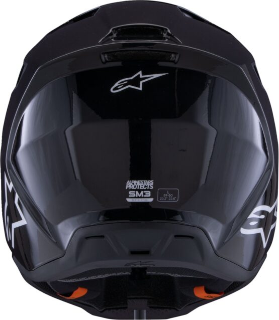 Alpinestars SM3 Solid Helmet Black Gloss Medium - Image 5
