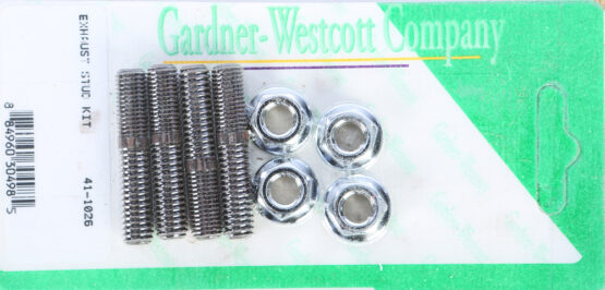 Exhaust Stud Kit with Nuts 4 Pack Fits H-D BT & XL