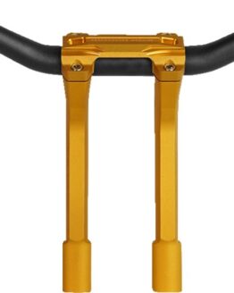 Performance Machine Phatbar Handlebar & Riser Kit Gold 9in Harley