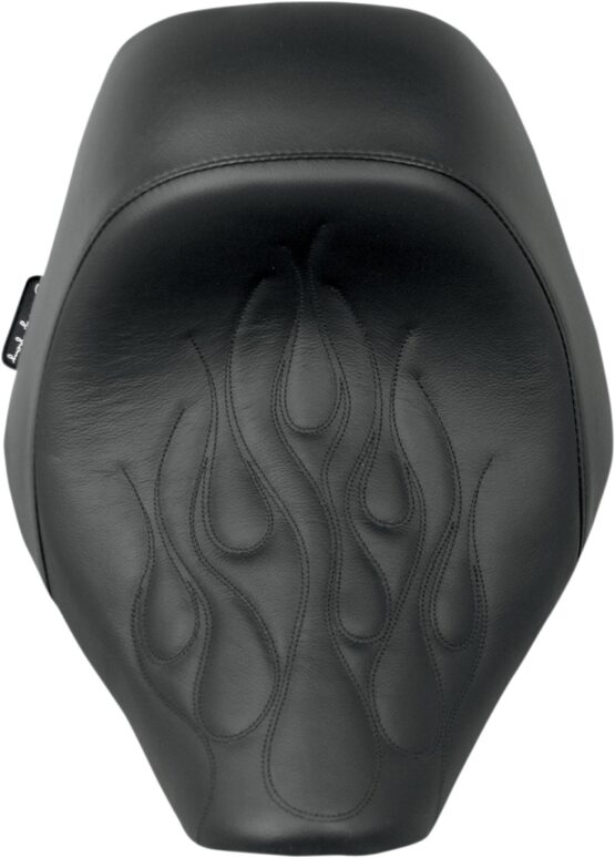 Speedcradle Flame Stitched Solo Seat Black Low&Forward - Image 2