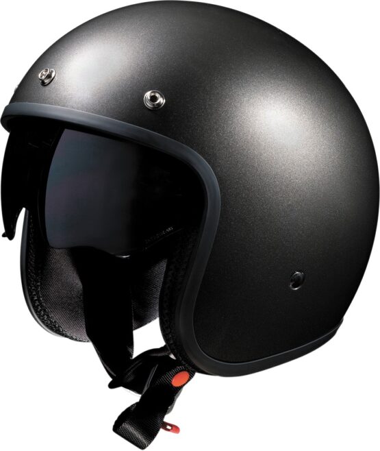 Saturn Open Face Street Helmet Gray/Silver X-Small