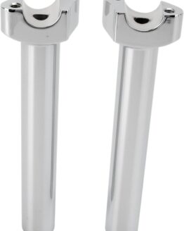 Drag Specialties Forged Aluminum Handlebar Risers 8in Chrome Pair