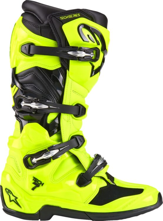 Alpinestars Tech 7 Boots Fluorescent Yellow/Black US 7 - Image 2