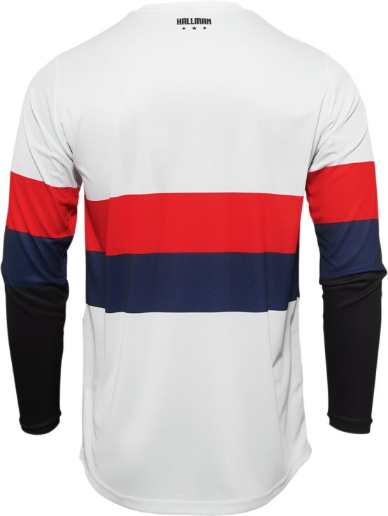 Thor Hallman Differ Draft Jersey White Navy Red Men's Large - Image 2