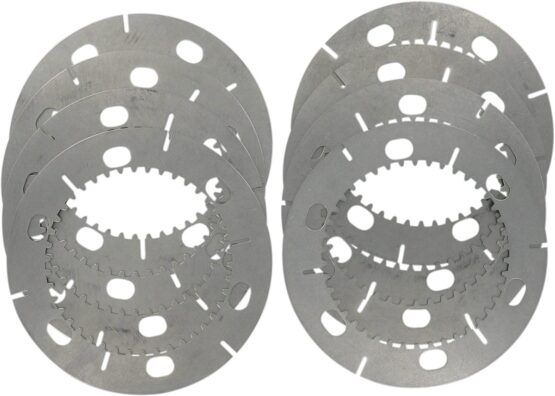 Drag Specialties Steel Drive Plates Set of 8 For Harley XL Models