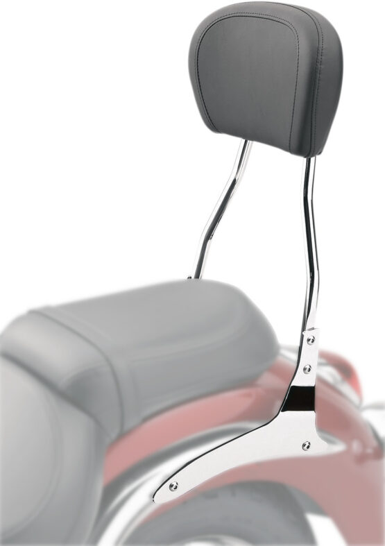 Tall Round 17" Sissy Bar Chrome