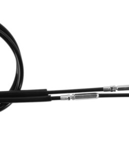 Black Vinyl Throttle Cables Push-Pull Set