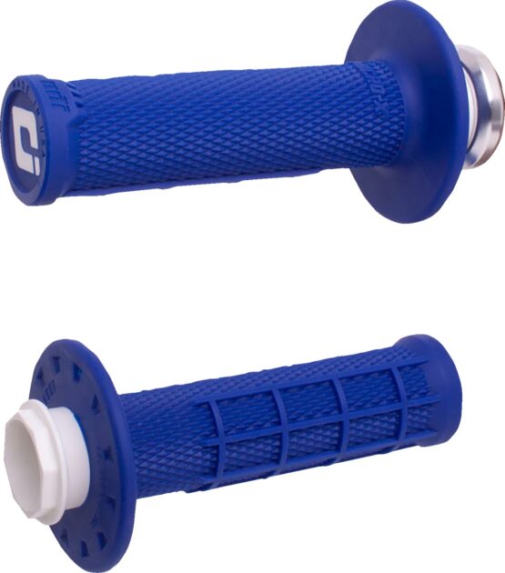ODI Micro-X Half-Waffle V2 Lock-On Grips Blue/Black